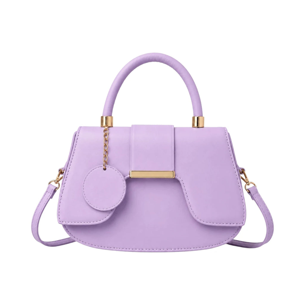 Bagvyn Lavender Charm Structured Satchel Handbag
