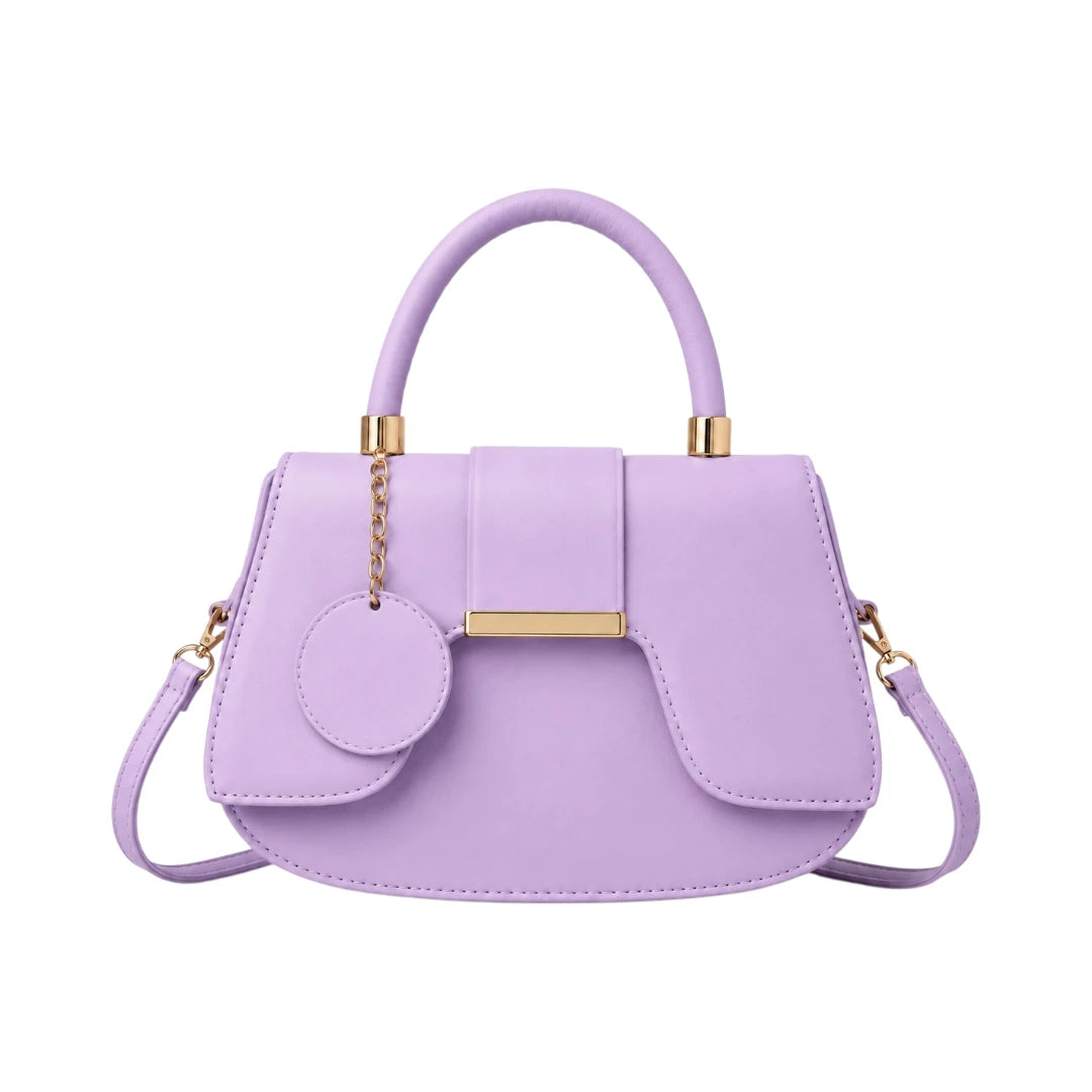 Bagvyn Lavender Charm Structured Satchel Handbag