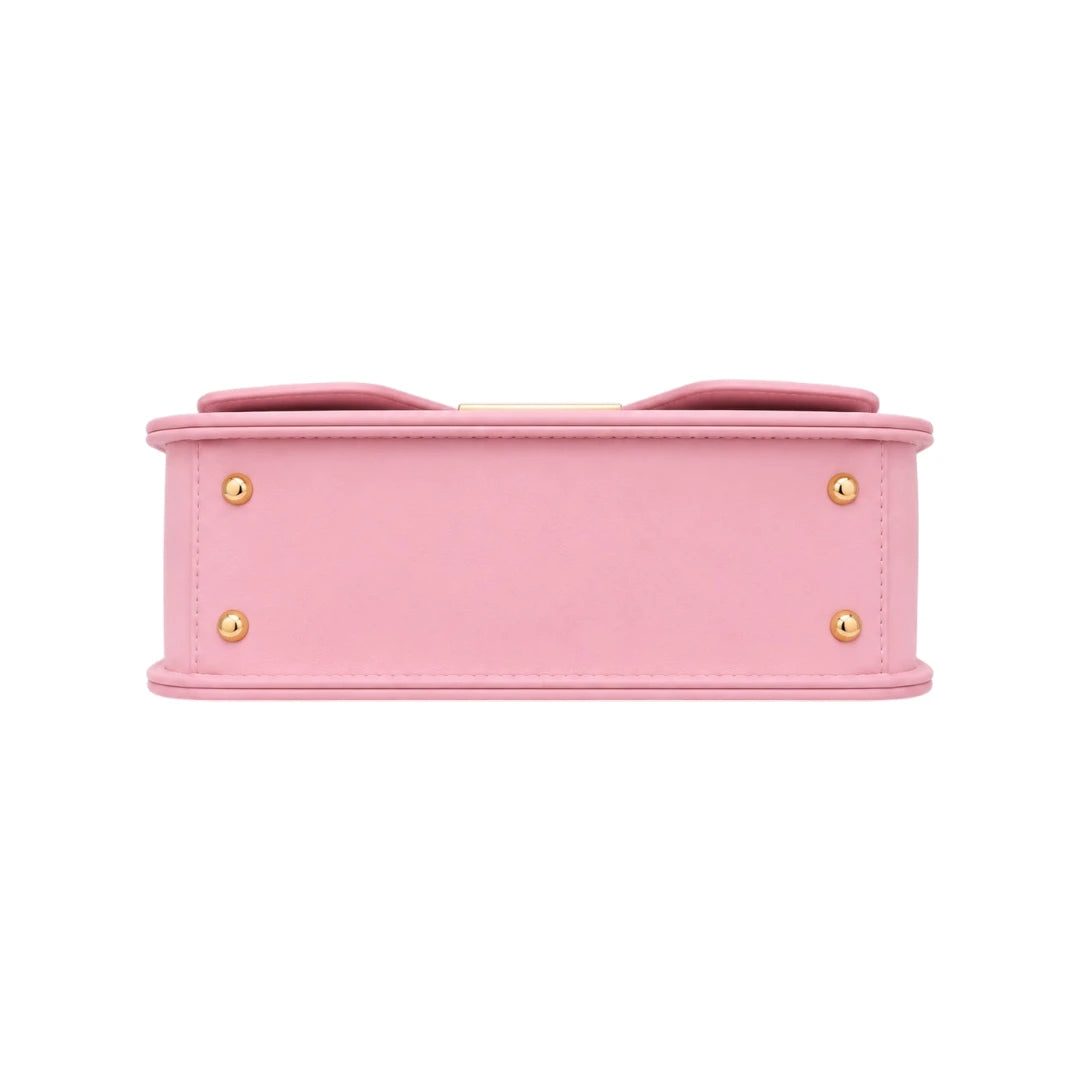 Bagvyn Pink  Rosé Charm Faux Leather Satchel Handbag